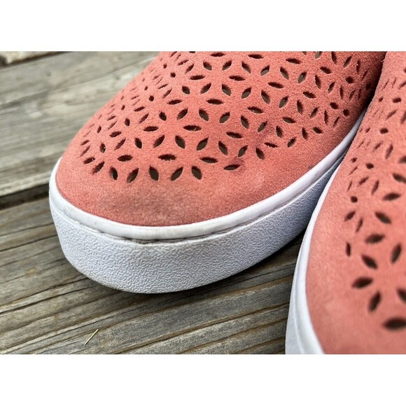 Vionic Kani Women's 9 Slip On Suede Loafers Cut Out - Coral - Picture 6 of 13